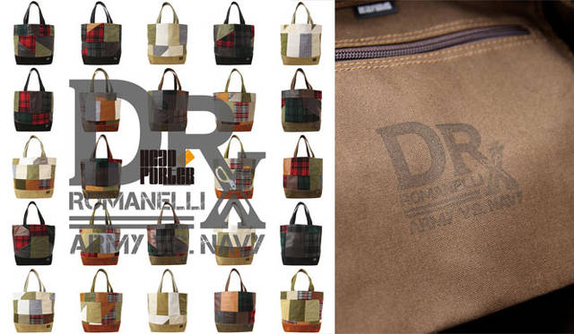 <strong>HEAD PORTER｜ヘッド・ポーター</strong>　 DRxRomanelli & HEAD PORTER’s “ARMY vs NAVY” COLLECTION第2弾トートバッグ（全24個）