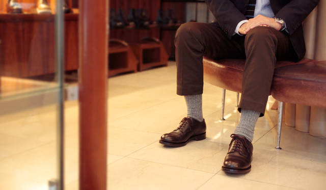 <strong>MARGARET HOWELL｜マーガレット・ハウエル</strong>　南青山の直営店「THE LAKOTA HOUSE（ラコタハウス）」にて、オールデン正規輸入代理店ラコタ社長、血脇孝昌氏