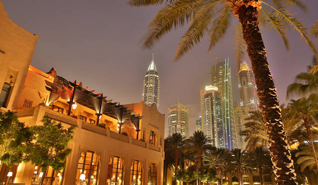 ドバイの美しい夜景