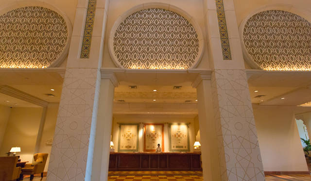 ザ・パレスのレセプションエリア