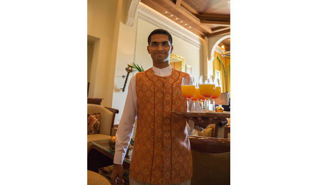 ザ・パレスのゲストを迎えるウエルカムドリンク