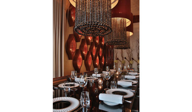 レストラン「STAY」のプレイベートセクション