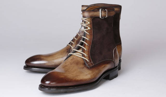 <strong>ISETAN MEN’S｜伊勢丹</strong>　2013-14年秋冬靴コレクション　ブーツ11万3400円（アントニオ・メッカリエッロ／伊勢丹新宿店メンズ館）