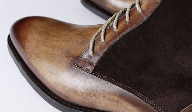 <strong>ISETAN MEN’S｜伊勢丹</strong>　2013-14年秋冬靴コレクション　ブーツ11万3400円（アントニオ・メッカリエッロ／伊勢丹新宿店メンズ館）