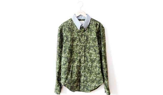限定のカモフラシャツ 3万3600円