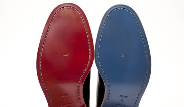 限定のレザーシューズのソール