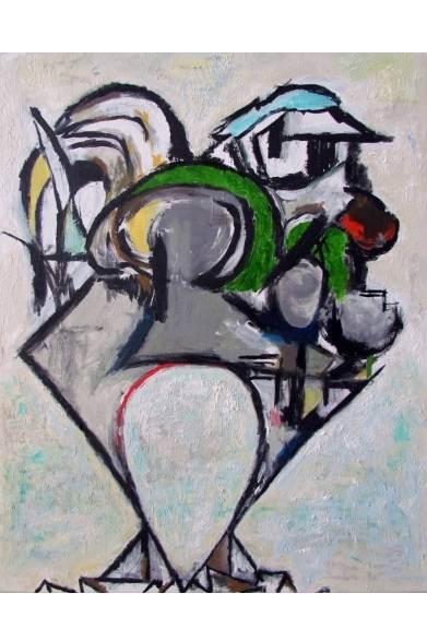 <strong>ART│ヒロマート・ギャラリーでロビン・フライ個展『Wah Steel』</strong><br /><br />「Keyhole」(40x50cm Oil on Canvas)<br /><br />会期│9月6日（金）～10月13日（日）　※月曜、火曜休廊<br />時間│13:00～19:00<br />会場│ヒロマート・ギャラリー<br />東京都文京区関口1-30-7　三村ビル1F<br />Tel.03-6233-9836