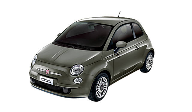 限定車 Fiat 500 Stile　ボディーカラーはグルーヴメタル グレー。こちらは、5段マニュアルの「500S」に用意されていたカラーだ