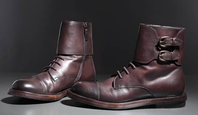 <strong>GUCCI｜グッチ</strong> エレガントで都会的、グッチ流ミリタリーミックス ランウェイから秋冬新作ブーツが到着　ブーツ　13万1250円