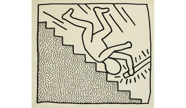 <strong>ART｜大阪・テヅカヤマギャラリーがキース・へリングの大作展を開催</strong>　The Blueprint drawings, 1990 silkscreen 108 x 118cm ed 33