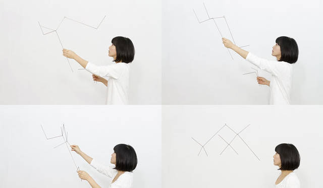 <strong>LIVING MOTIF｜リビング・モティーフ</strong>　 二俣公一 × E&Y 特別展示　マルチプル／モビール「IN THE SKY」（S／W66.5×D65.6×H37cm）1万80円。（L／W100×D98.8×H54cm）1万4490円