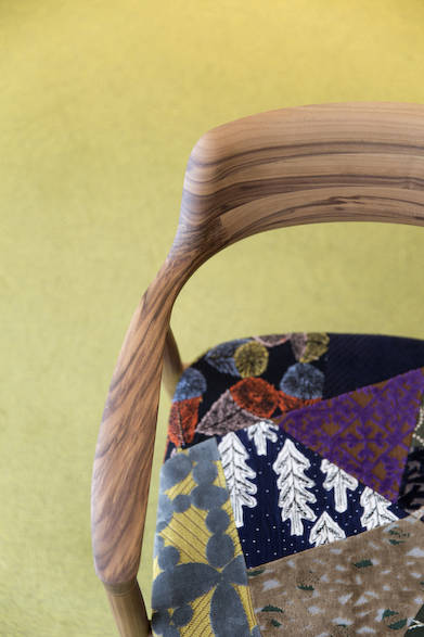 HIROSHIMAアームチェア（張座）piece　W560×D530×SH430mm　ウォルナット 13万200円