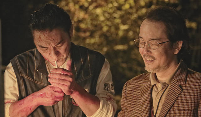 死刑囚の須藤役にはピエール瀧、ドラマの鍵となる“先生”はリリー・フランキーが演じた　© 2013「凶悪」製作委員会