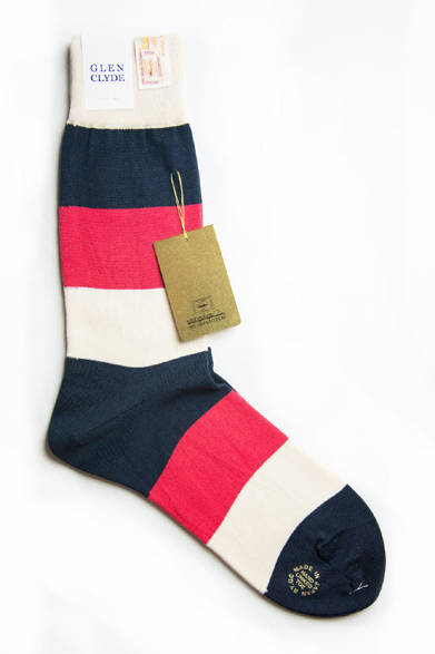 日本で唯一、幻のコットン「シーアイランドコットン」を使用でカジュアルソックスを製造することを許された、東京・千駄木の「GLEN CLYDE」のソックス