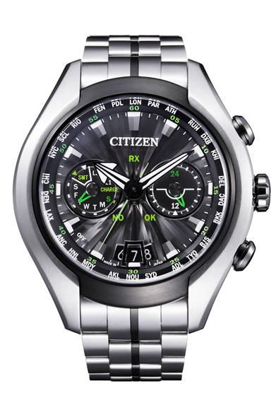 「PROMASTER Eco-Drive SATELLITE WAVE -AIR｜プロマスター エコ･ドライブ サテライト ウエーブ・エア」<br />ケース径49.5mm、デュラテクト加工チタンケース、エコ・ドライブ（光発電）で衛星電波による時刻修正機能付きクォーツ、25万2000円