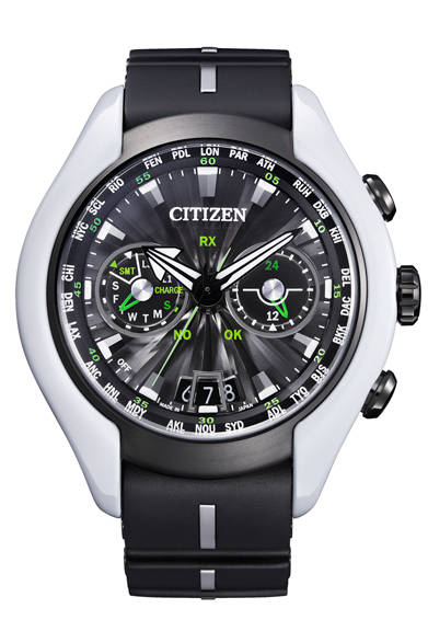 「PROMASTER Eco-Drive SATELLITE WAVE -AIR｜プロマスター エコ･ドライブ サテライト ウエーブ・エア」<br />パールホワイト塗装チタンケースにウレタンストラップを組み合わせた世界限定500本の限定モデル（28万3500円）