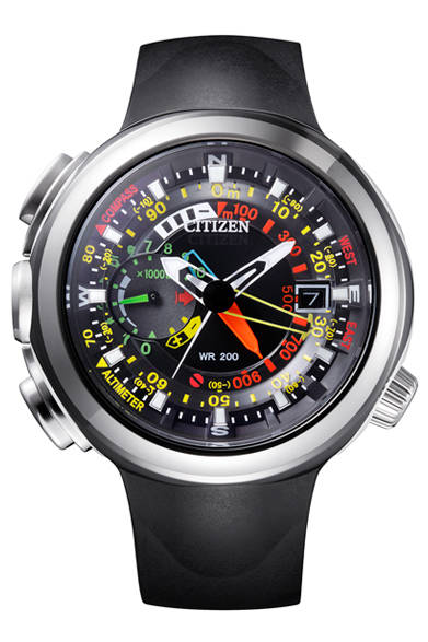 「PROMASTER Eco-Drive ALTICHRON -CIRRUS｜プロマスター エコ・ドライブ アルティクロン シーラス」<br />ケース径51.5mm、デュラテクト加工チタンケース、価格未定、来春発売予定