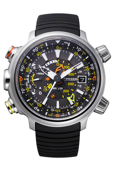 「PROMASTER Eco-Drive ALTICHRON｜プロマスター エコ・ドライブ アルティクロン」<br />ケース経49.5mm、チタニウムケース、7万1400円