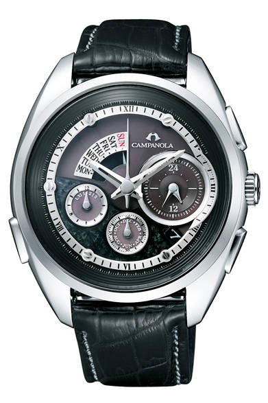 「CAMPANOLA｜カンパノラ「黒橡（くろつるばみ）」<br />ケース径44.6mm、SSケース、各39万9000円