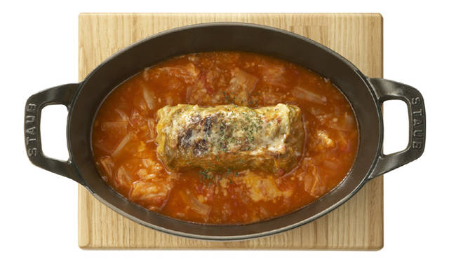 「焼きロールキャベツのトマト煮込み」 980円