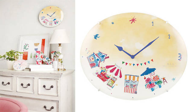 <strong>NOA｜ノア精密</strong>　壁掛け時計「Happy Marché」