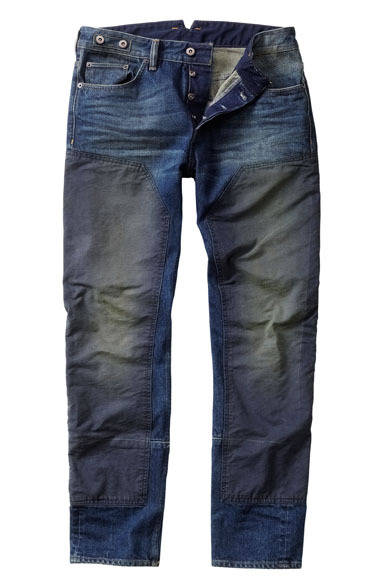 <strong>H&M｜エイチ・アンド・エム</strong>　「H&M MAURITZ ARCHIVE COLLECTION」　前部分にパッチのついたダック・ハンティングデニム。6490円