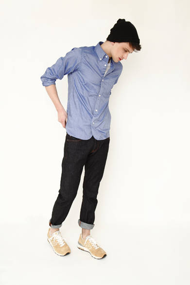 「GIZA45 OXFORD B.D SHIRTS」1万9950円、「DARK INDIGO NEP DENIM（ONE WASH）」1万9950円