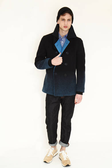 「DAWN PEA COAT」6万6675円、「GIZA45 OXFORD B.D SHIRTS」1万9950円、「DARK INDIGO NEP DENIM（ONE WASH）」1万9950円