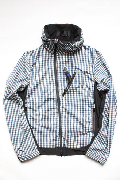 「MTRCW-X AROMA TILT ZIP JACKET」WHITE/NAVYギンガムチェック2万6775円　アロマミスト付属