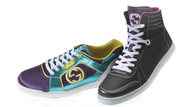 <strong>GUCCI｜グッチ</strong>　バリエーション豊富に8型がラインナップ！　日本限定スニーカー発売<br /><br />限定スニーカー 左から 9万9750円、8万9250円