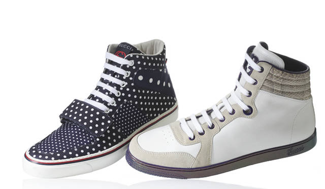 <strong>GUCCI｜グッチ</strong>　バリエーション豊富に8型がラインナップ！　日本限定スニーカー発売<br /><br />限定スニーカー 左から 8万9250円、11万5500円