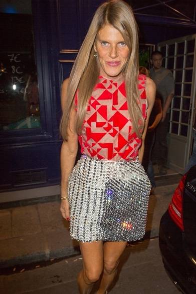 <strong>2014年春夏コレクション会場スナップ</strong>　Anna Dello Russo｜アンナ・デッロ・ルッソ　（ファッションウィークにて・パリ）