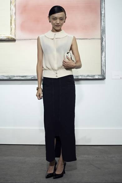 <strong>2014年春夏コレクション会場スナップ</strong>　Rila Fukushima｜福島リラ　（シャネルの会場にて・パリ） © CHANEL