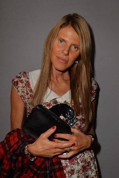 <strong>2014年春夏コレクション会場スナップ</strong>　Anna Dello Russo｜アンナ・デッロ・ルッソ　（ディーゼル ブラック ゴールドの会場にて・ニューヨーク）