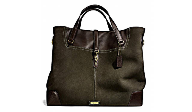 「ビリー リード スエード サドル トート」［H40xW47xD19cm］16万8000円