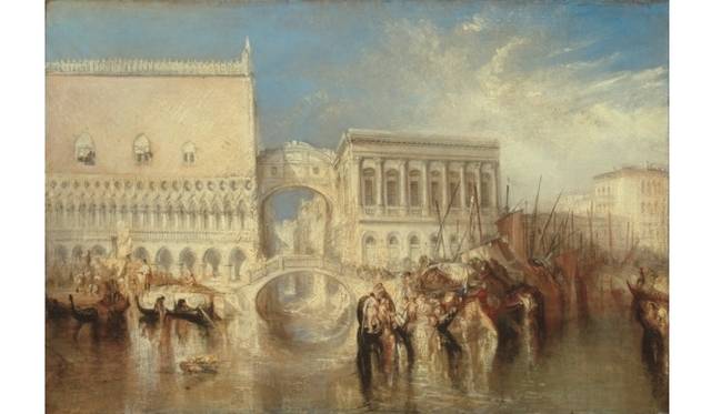 <strong>ART｜英国最高の巨匠、待望の大回顧展『ターナー展』</strong>　《ヴェネツィア、嘆きの橋》　1840年発表　油彩、カンヴァス　68.6 x 91.4 ㎝　テート美術館蔵　©Tate 2013-2014