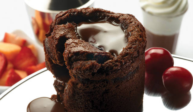 メルティングチョコレートハートケーキ＆シェイク 1500円