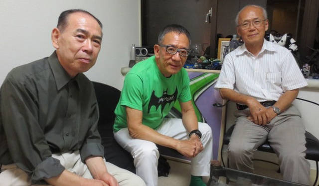 パイクカーの生みの親。左から清水 潤氏、坂井 直樹氏、山本 明氏。