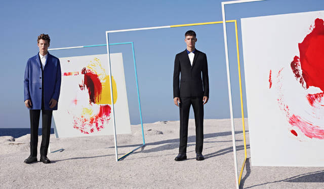 <strong>DIOR HOMME｜ディオール オム</strong>　M/M Parisとコラボレーションした2014年スプリングコレクションカタログより　©Karim Sadli