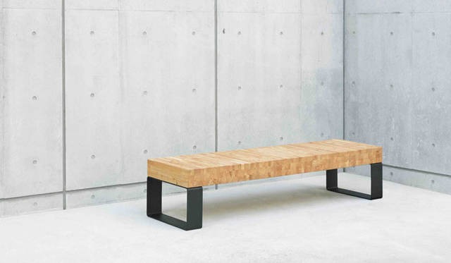 <strong>Any Tokyo｜エニートーキョー</strong>　「Any Tokyo 2013 : Design & Idea」 <strong>Fumie Shibata×Sakai Sangyo</strong><br>プロダクトデザイナー柴田文江がデザインした国産材ベンチ「LAYERED WOOD」を展示　