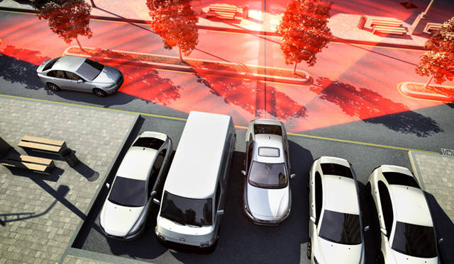 並行駐車からの後退での脱出時に側方からの接近車両を知らせる“クロストラフィックアラート”