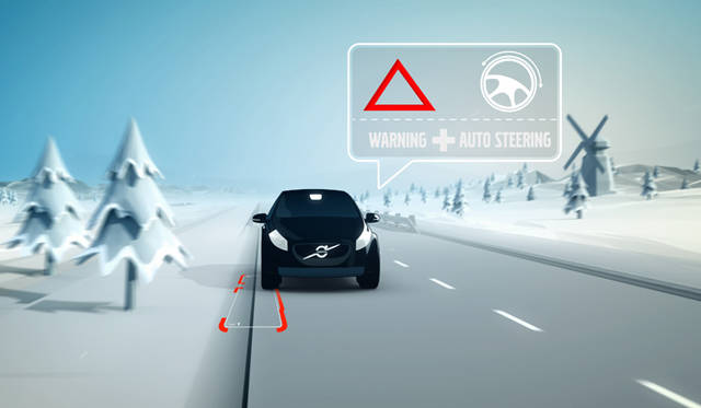 “路肩／障害物検知機能付き接触・逸脱回避システム”