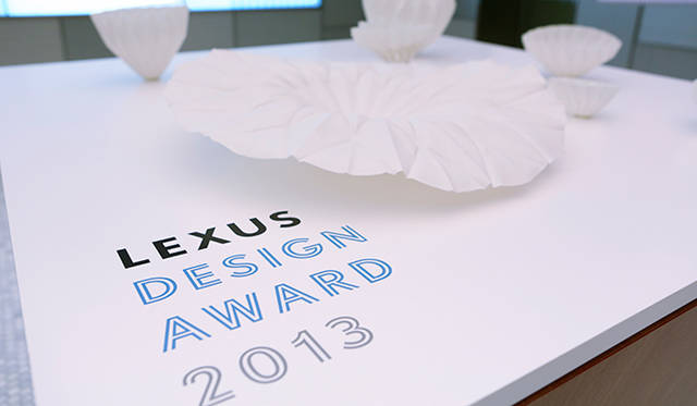 五十嵐瞳氏によるレクサス デザイン アワード受賞作品『Making Porcelain with an ORIGAMI』