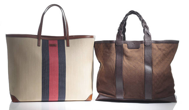 トートバッグ 左から 13万2300円[W45×H38×D16cm]、21万8400円[W45×H38×D16cm]