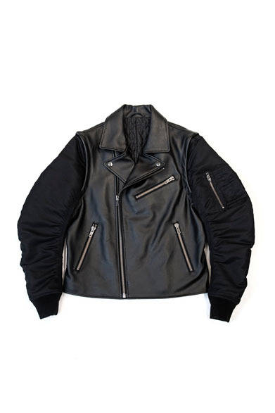 <strong>OPENING CEREMONY｜オープニングセレモニー</strong>　 G.V.G.V.×OPENING CEREMONY MENS COLLECTION　MA-1 SLEEVE BIKER JACKET 9万4500円