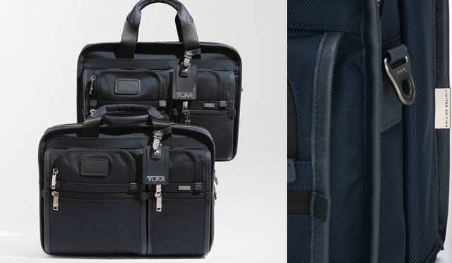 <strong>TUMI｜トゥミ</strong>　上／リミテッド エディション2013・オーガナイザー・ブリーフ（ネイビー）、下／リミテッド エディション2013・エクスパンダブル・オーガナイザー・ ブリーフ（ネイビー）