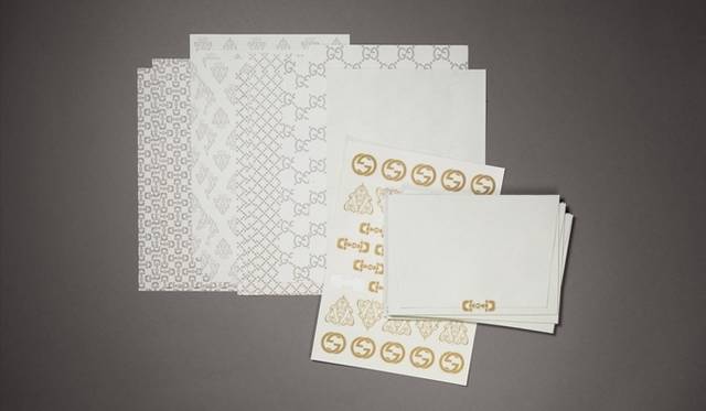 <strong>GUCCI｜『ICONS OF HERITAGE - 受け継がれるアイコン』展開催</strong>　GUCCI MUSEOのレターセット