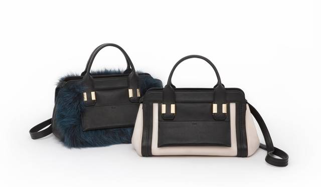 <strong>Chloé｜クロエからクリスマスコレクション2013が登場</strong>　nano ALICE bag　 [W25×H15×D15cm]　（左から）39万5850円、16万9050円