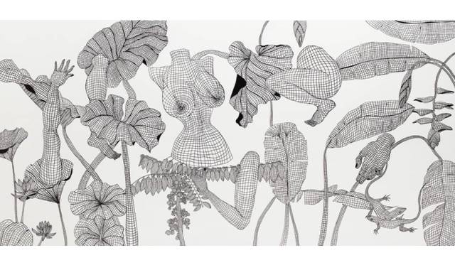 <strong>ART｜『RIO アートエキシビション～Biodiversity美しき生物たち～』</strong>　90.0× 180.0cm 「life」