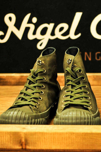 <strong>NIGEL CABOURN｜ナイジェル・ケーボン</strong>　Nigel Cabourn × CONVERSE®「ALL STAR N-C HI」1万6800円